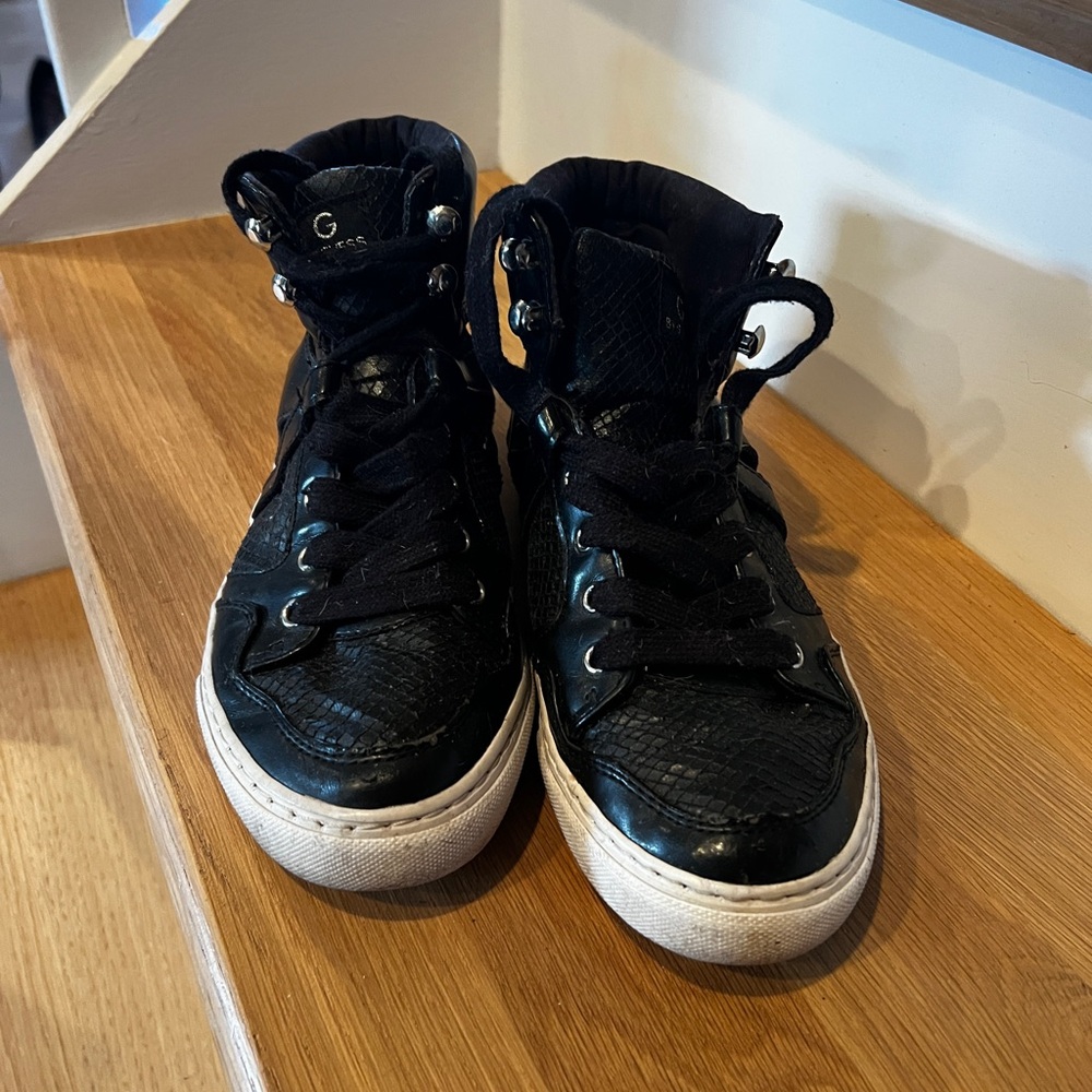 G by Guess Black high top sneaker size 6 1/2